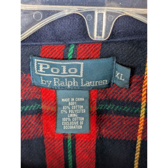 Polo Ralph Lauren Quilted Snap Button Vest Navy Blue Men's Size XL - Picture 7 of 13